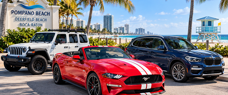 MOOV Rentals vehicles for rent in Pompano Beach Deerfield Beach and Boca Raton Florida