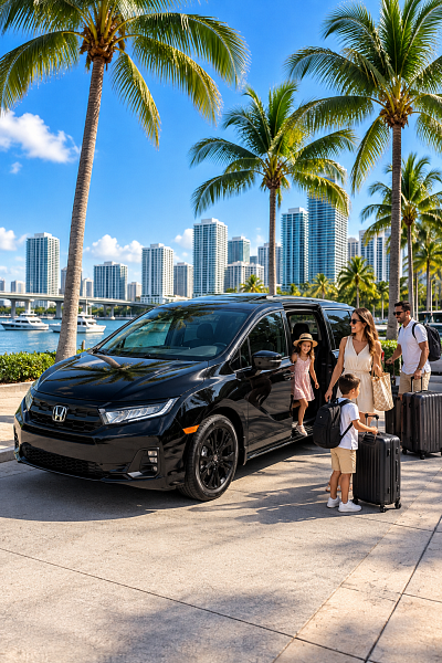 MOOV Rentals Honda minivan for family car rental near Miami International Airport MIA