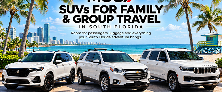 MOOV Rentals SUVs for family and group travel in South Florida