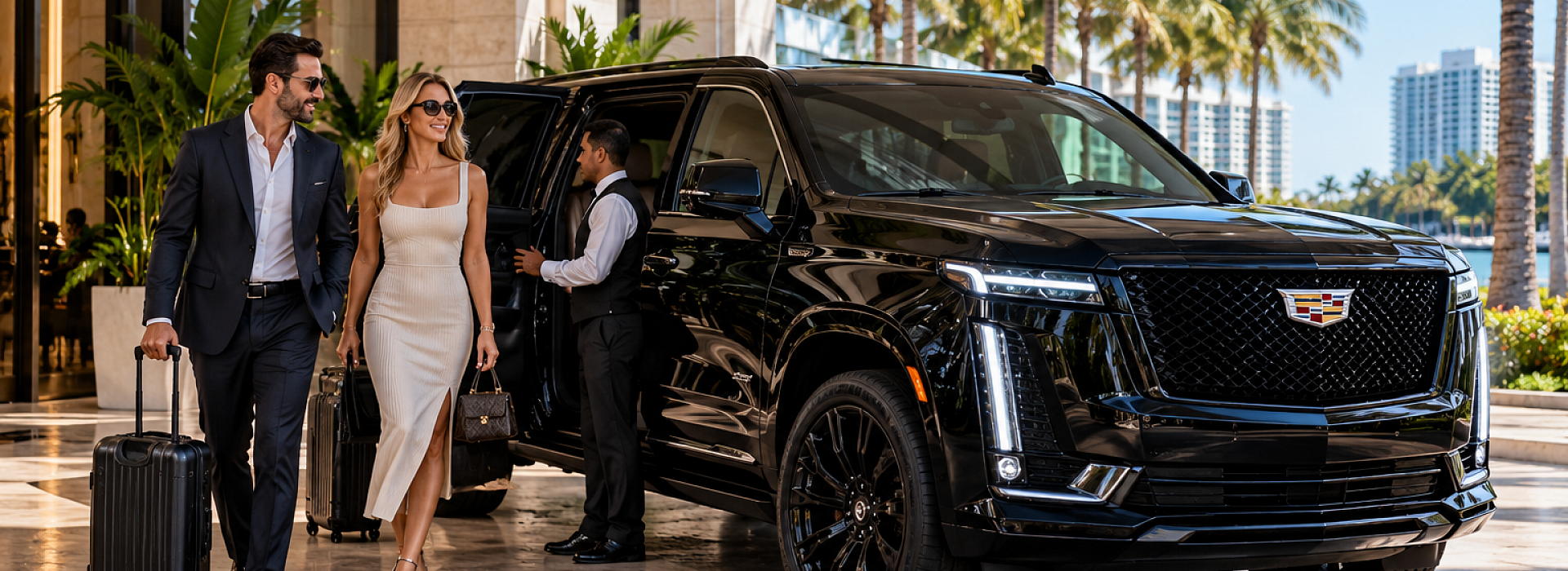 Luxury SUV rental for premium hotel and business travel in South Florida