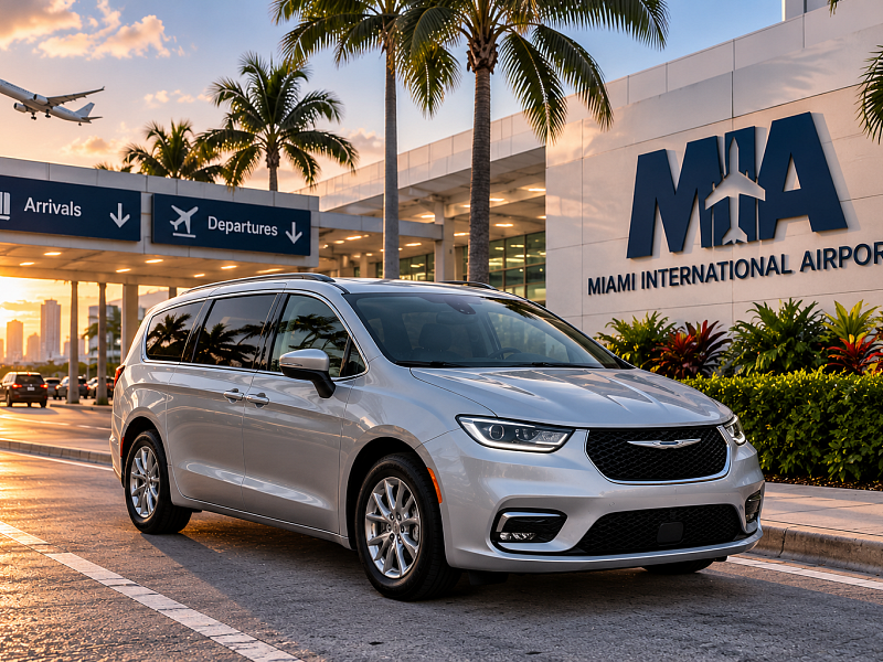 MOOV Rentals Chrysler Pacifica minivan rental near Miami International Airport MIA