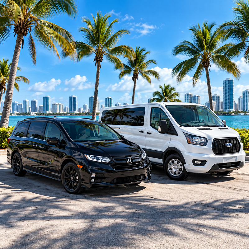 MOOV Rentals minivan and 10-15 passenger van rental in South Florida