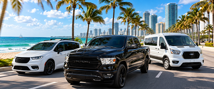 MOOV Rentals cars trucks minivans and passenger vans for rent across South Florida