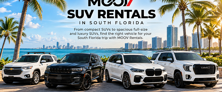 MOOV Rentals SUVs available for rent in South Florida