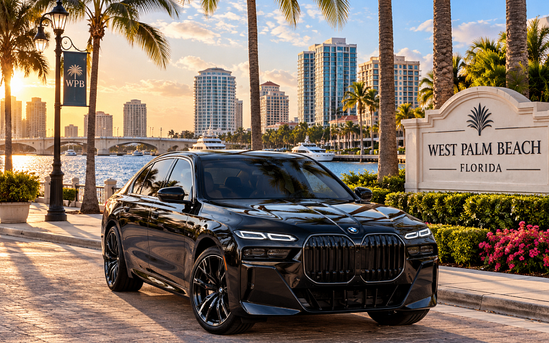MOOV Rentals BMW 7 Series luxury car rental in West Palm Beach Florida